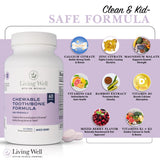 Living Well Chewable Kids' Vitamins ingredients list