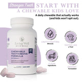 Living Well Chewable Kids' Vitamins mixed berry flavour