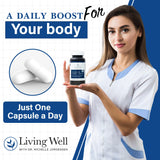 Living Well with Dr. Michelle Vita D 10,000 + K capsules back view
