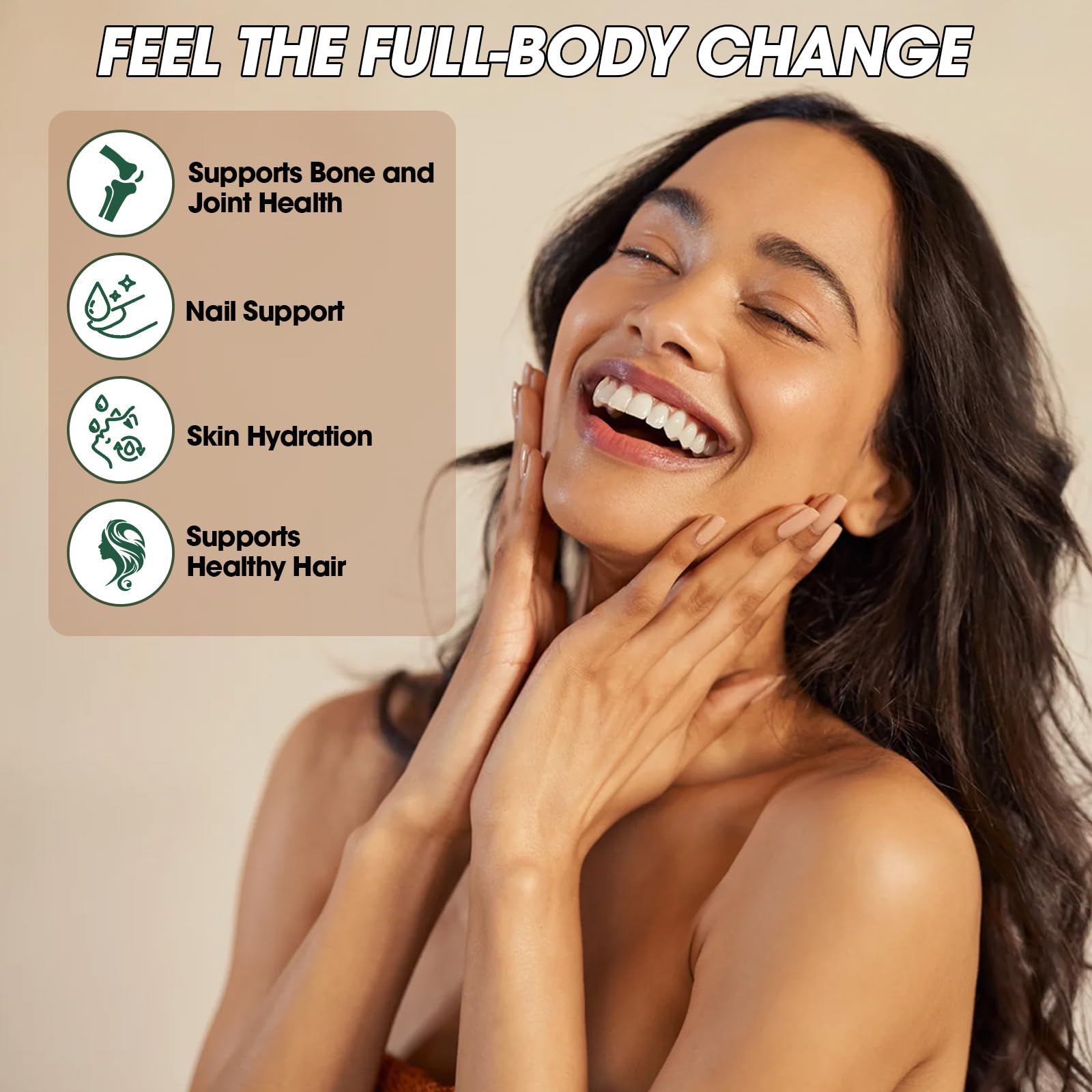 LIVINGANIC Hydrolyzed Bovine Collagen Powder in a smoothie