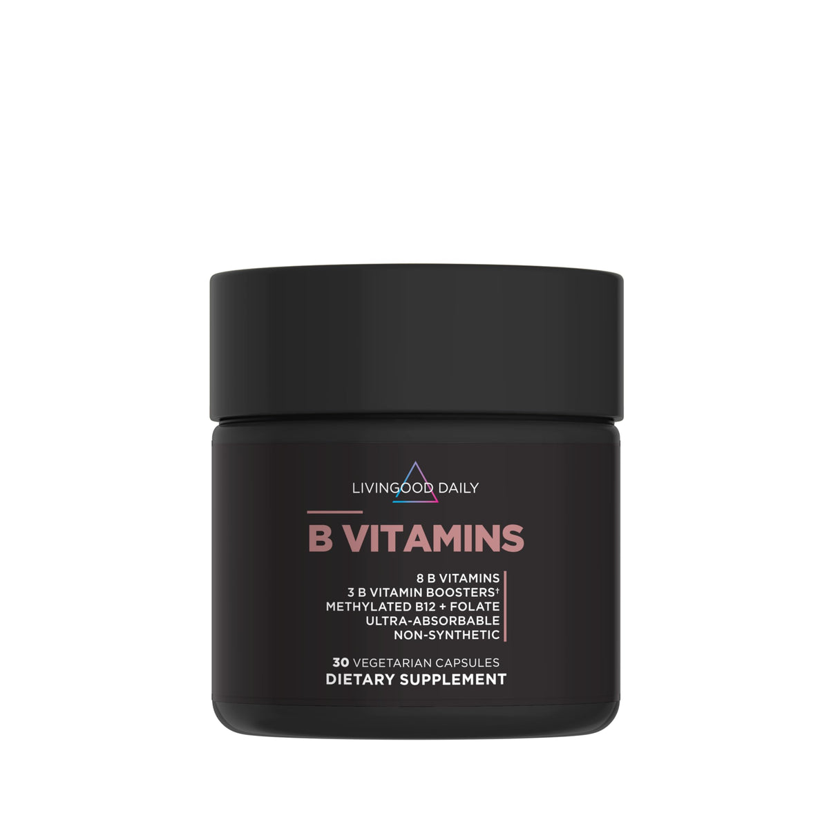 Livingood Daily B-Complex Vitamins front view with packaging