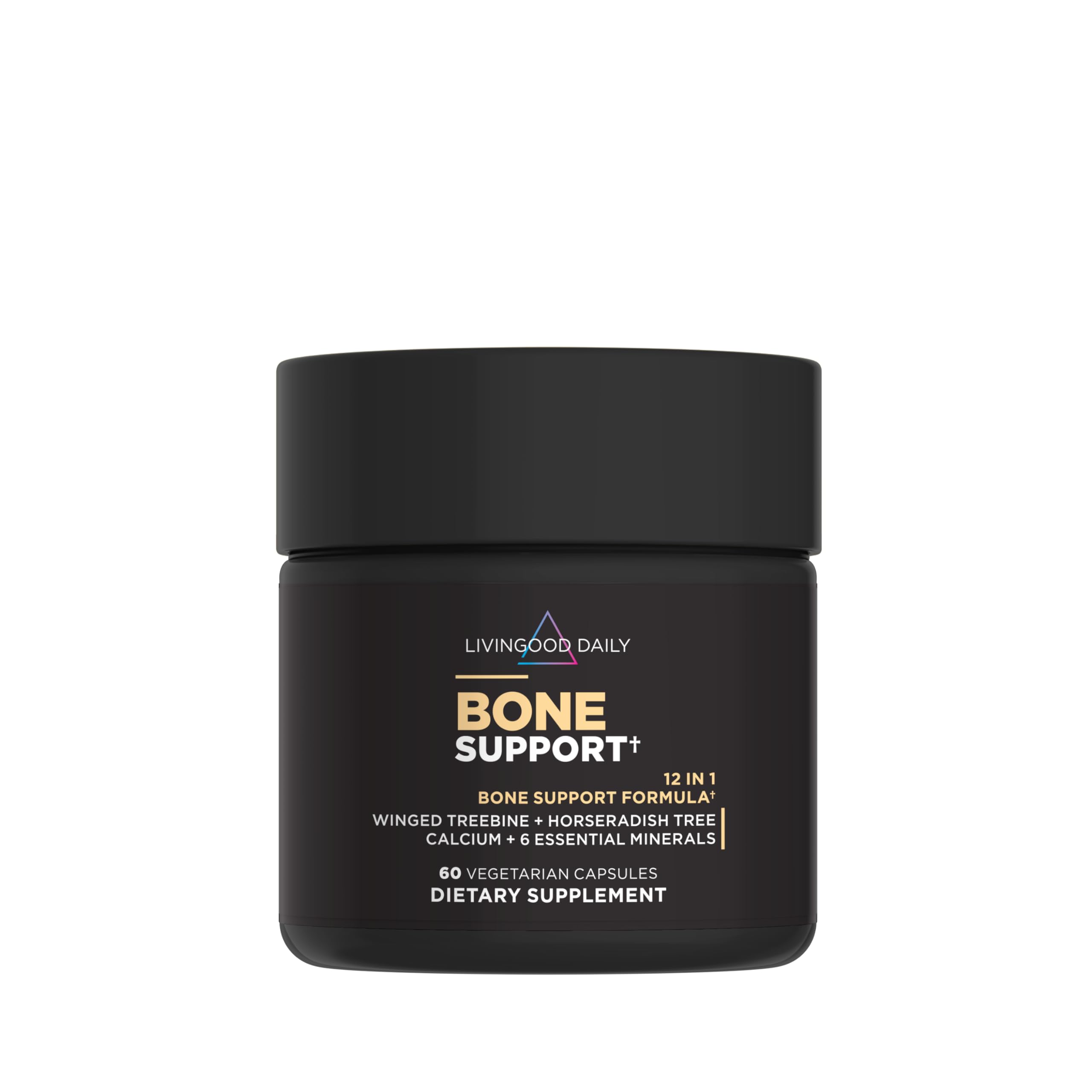 Livingood Daily Bone Support+ supplement bottle front view