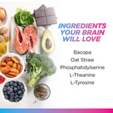 Livingood Daily Brain Support Supplement capsules on a white background