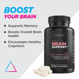 Livingood Daily Brain Support Supplement side view with label