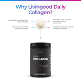 Livingood Daily Collagen Powder side view packaging