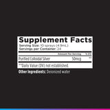 Livingood Daily Colloidal Silver Spray 150g on a table