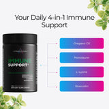 Livingood Daily daily wellness Support capsules on a wooden table