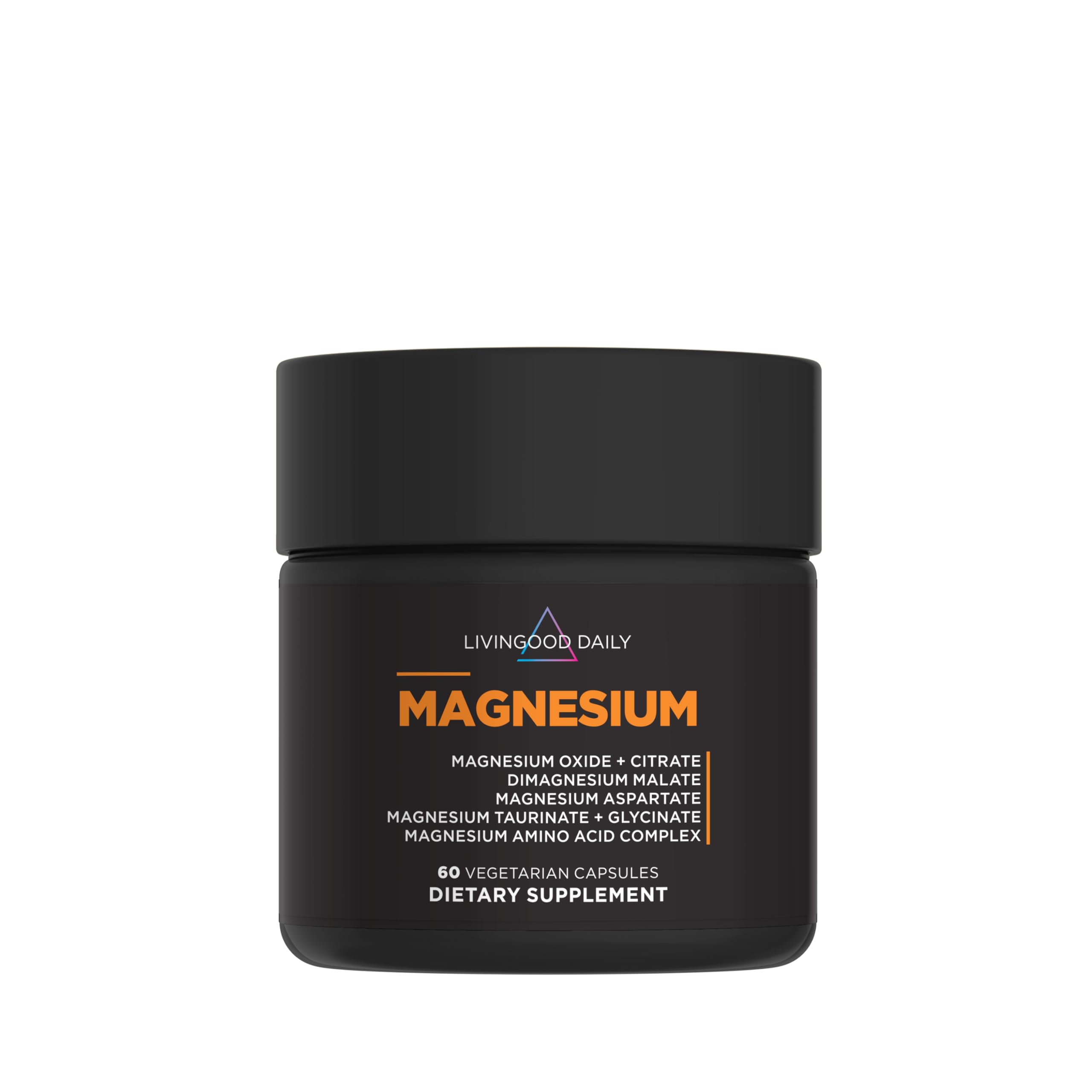 Livingood Daily Magnesium Complex 60 capsules front view
