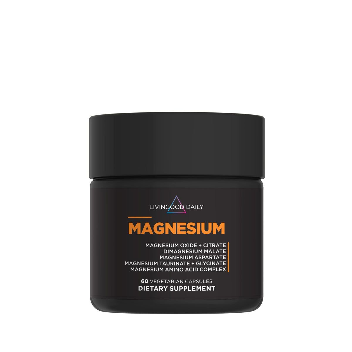 Livingood Daily Magnesium Complex 60 capsules front view