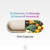 Livingood Daily Methylated Multivitamin bottle with background