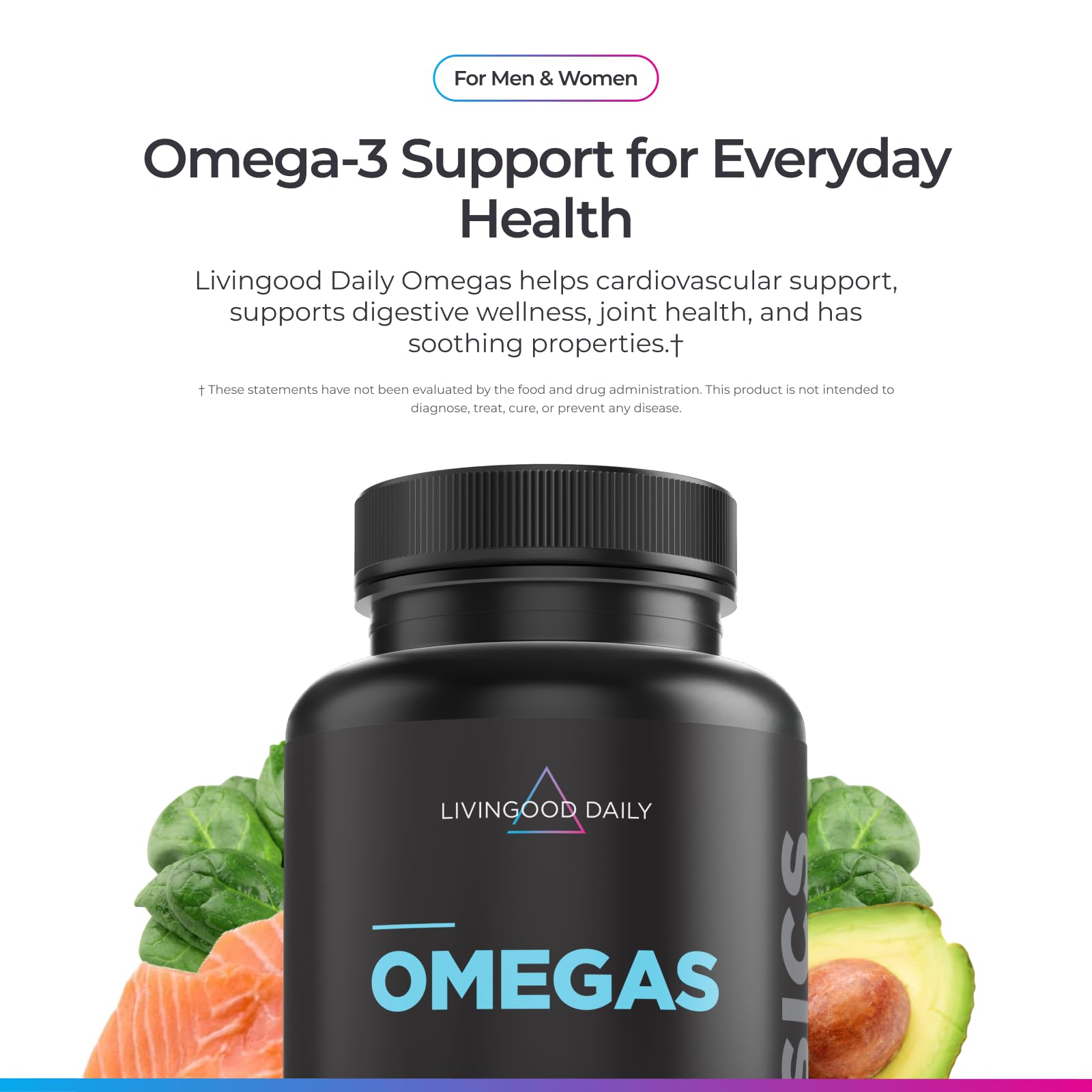 Livingood Daily Omega-3 Fish Oil Softgels packaging