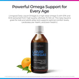 Livingood Daily Omega-3 Liquid Supplement bottle side view