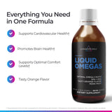 Livingood Daily Omega-3 Liquid Supplement nutrition label close-up