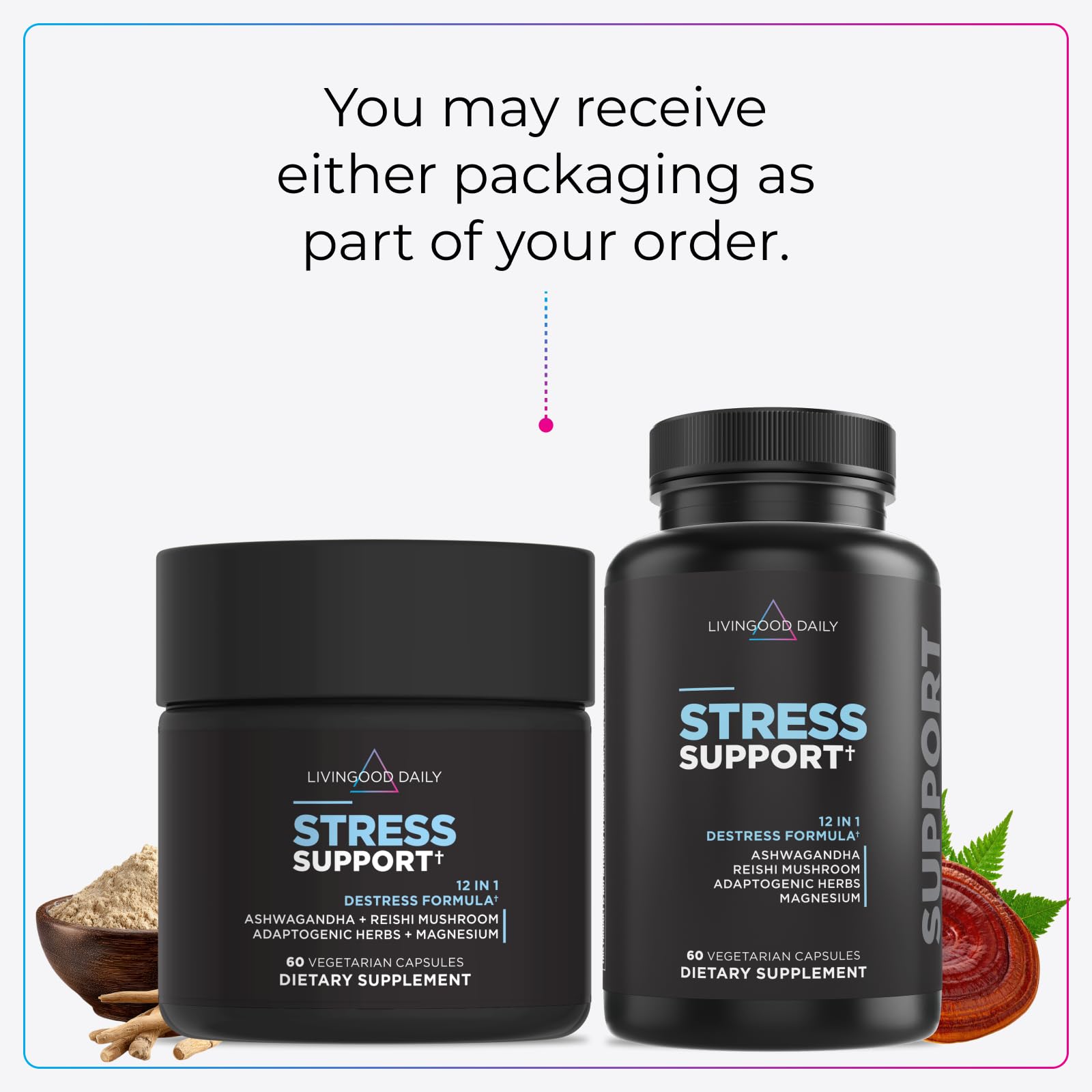 Livingood Daily Stress Support 12-in-1 Formula lifestyle scene