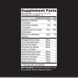Livingood Daily Stress Support 12-in-1 Formula with a glass of water
