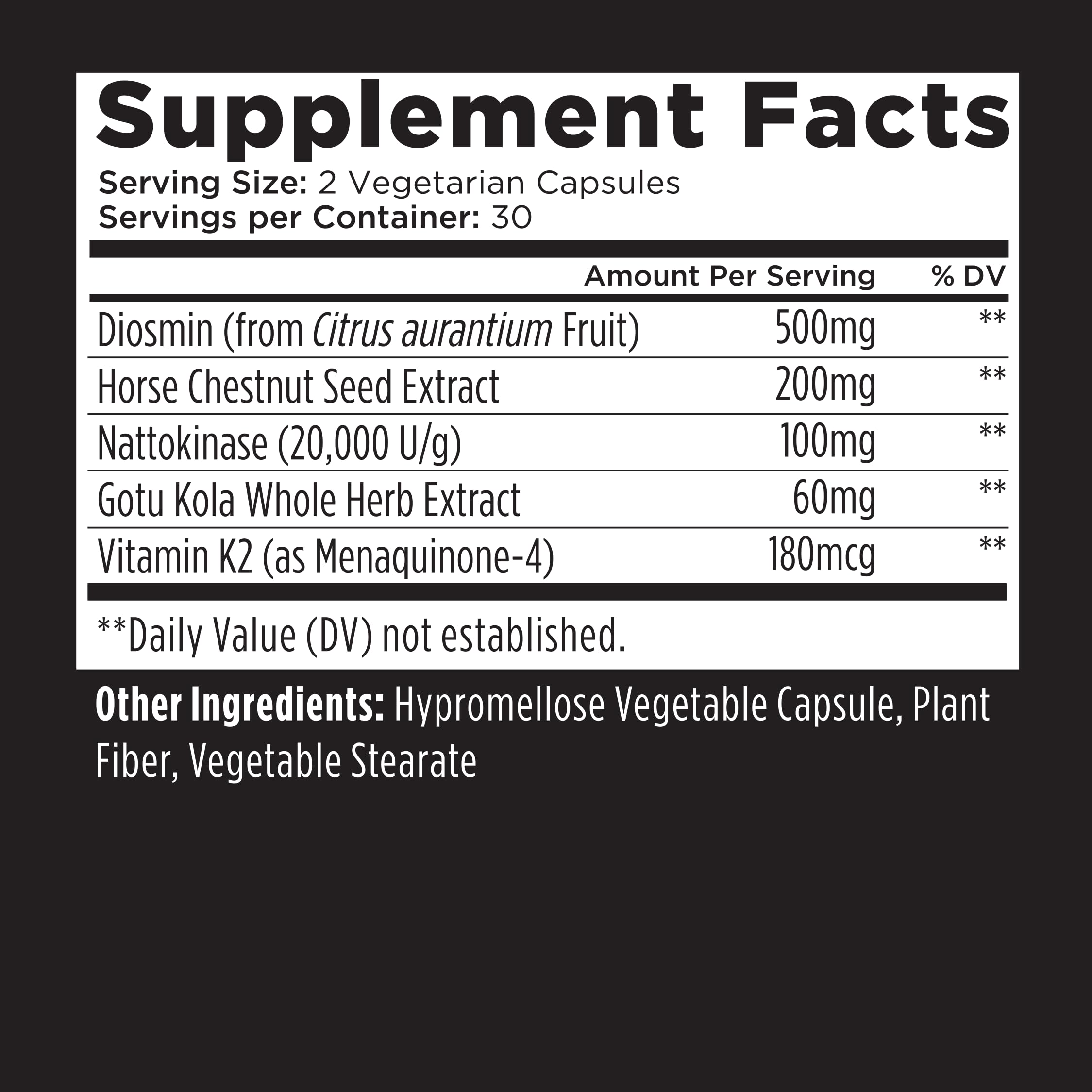 Livingood Daily Vessel & Vein Support 70g vegan capsules