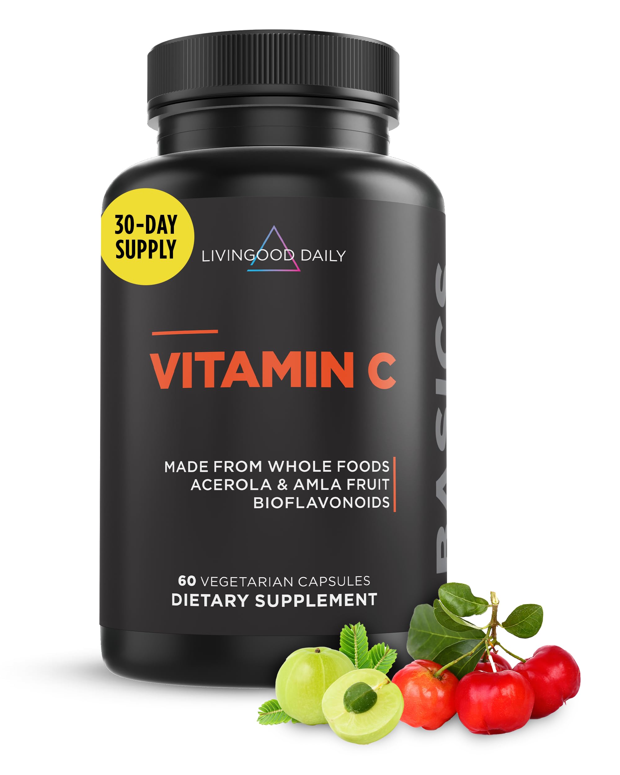 Livingood Daily Vitamin C Supplement bottle front view
