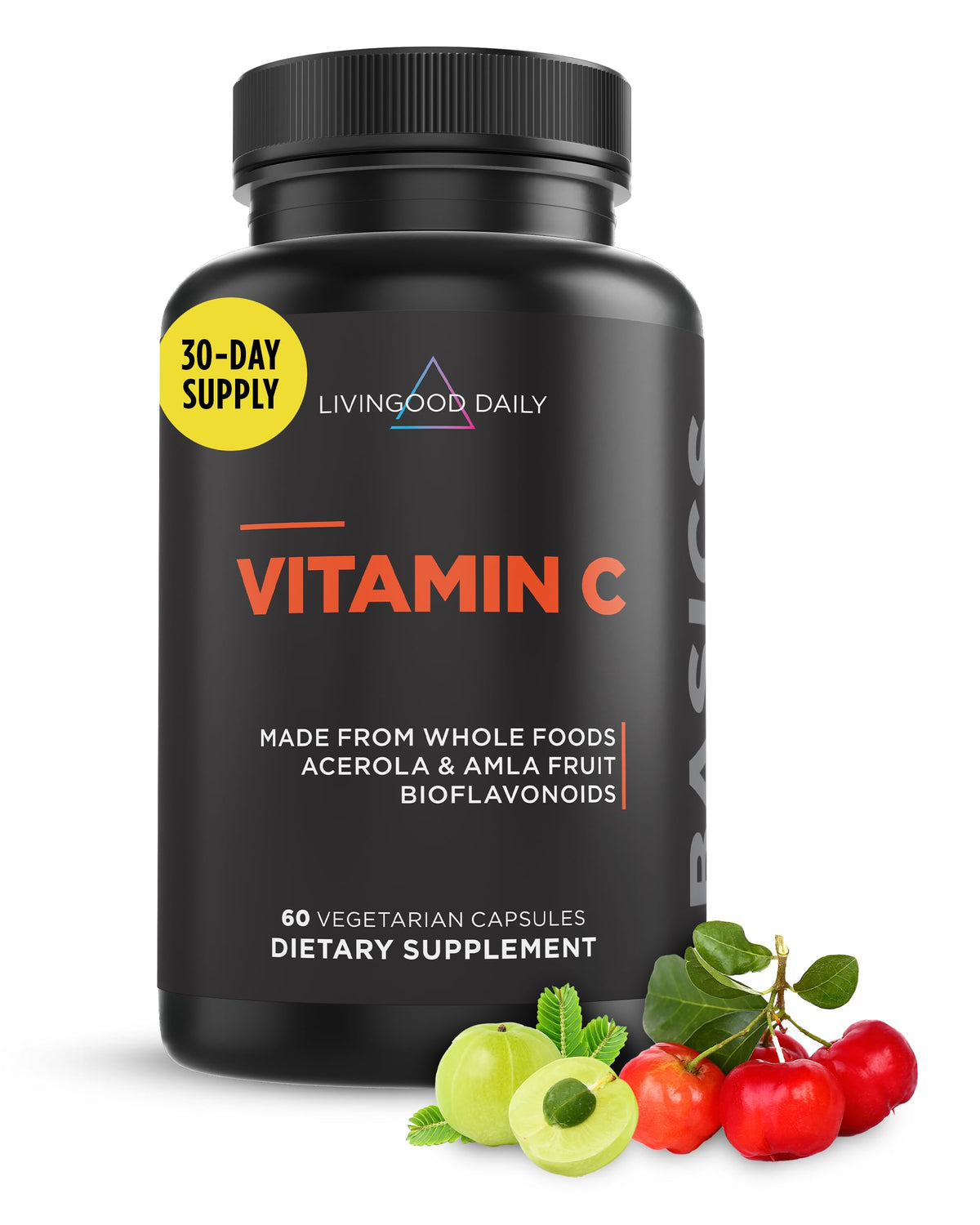 Livingood Daily Vitamin C Supplement bottle front view