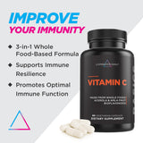 Livingood Daily Vitamin C Supplement side view showing capsule