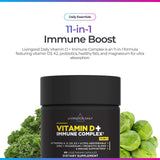 Livingood Daily Vitamin D+ bottle with label details