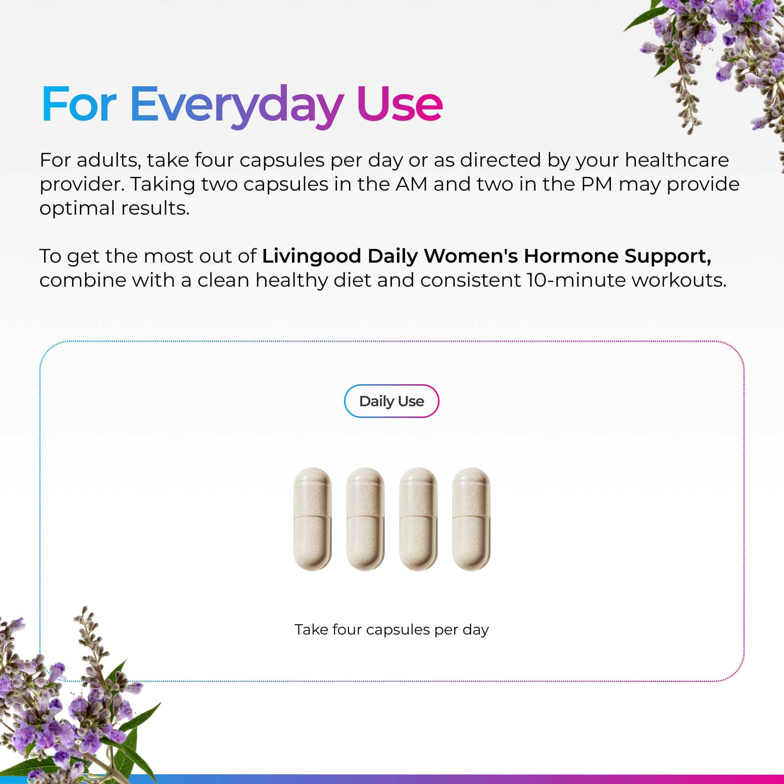 Livingood Daily Women's Support 150g ingredients list