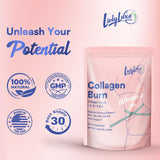 LivLyLuxe Multi Collagen Powder 440g with measuring scoop