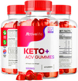 LIVORKA ActiveLife Keto + ACV Gummies with fresh fruit background