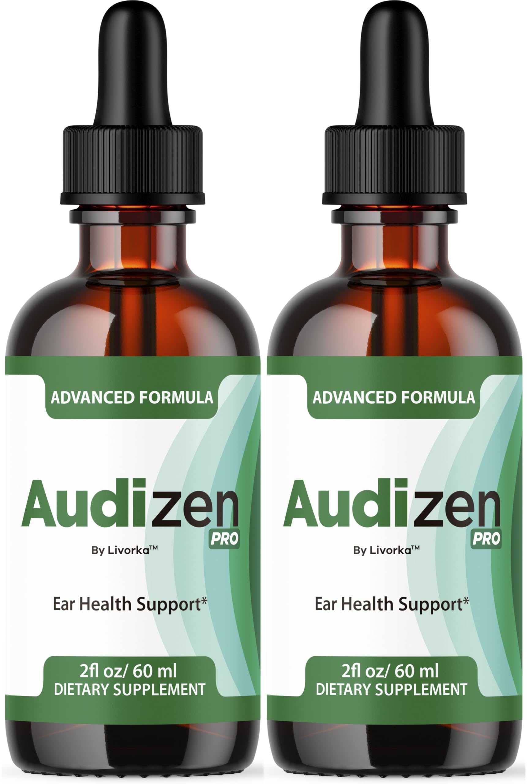 LIVORKA Audizen Pro Drops front view with bottle and label