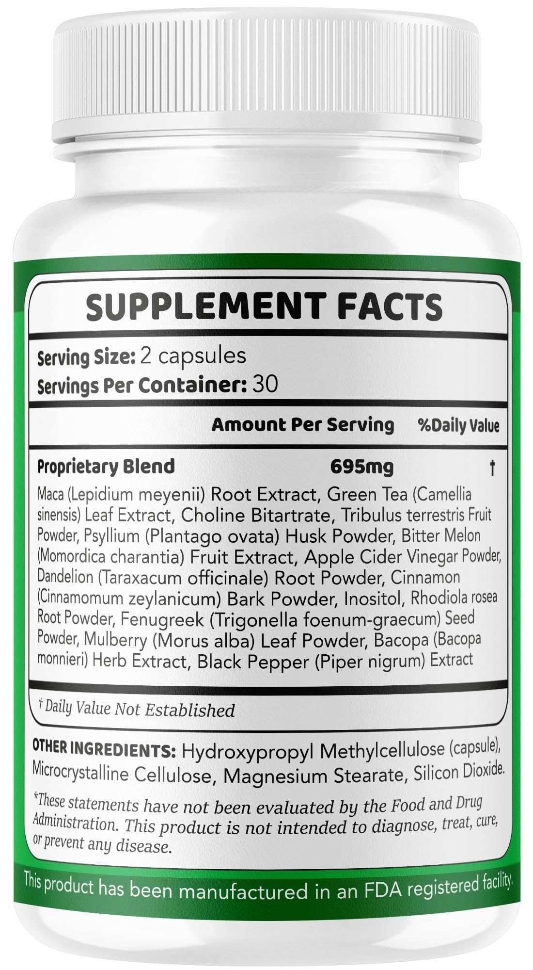 LIVORKA BioSlim Capsules packaging dimensions shown
