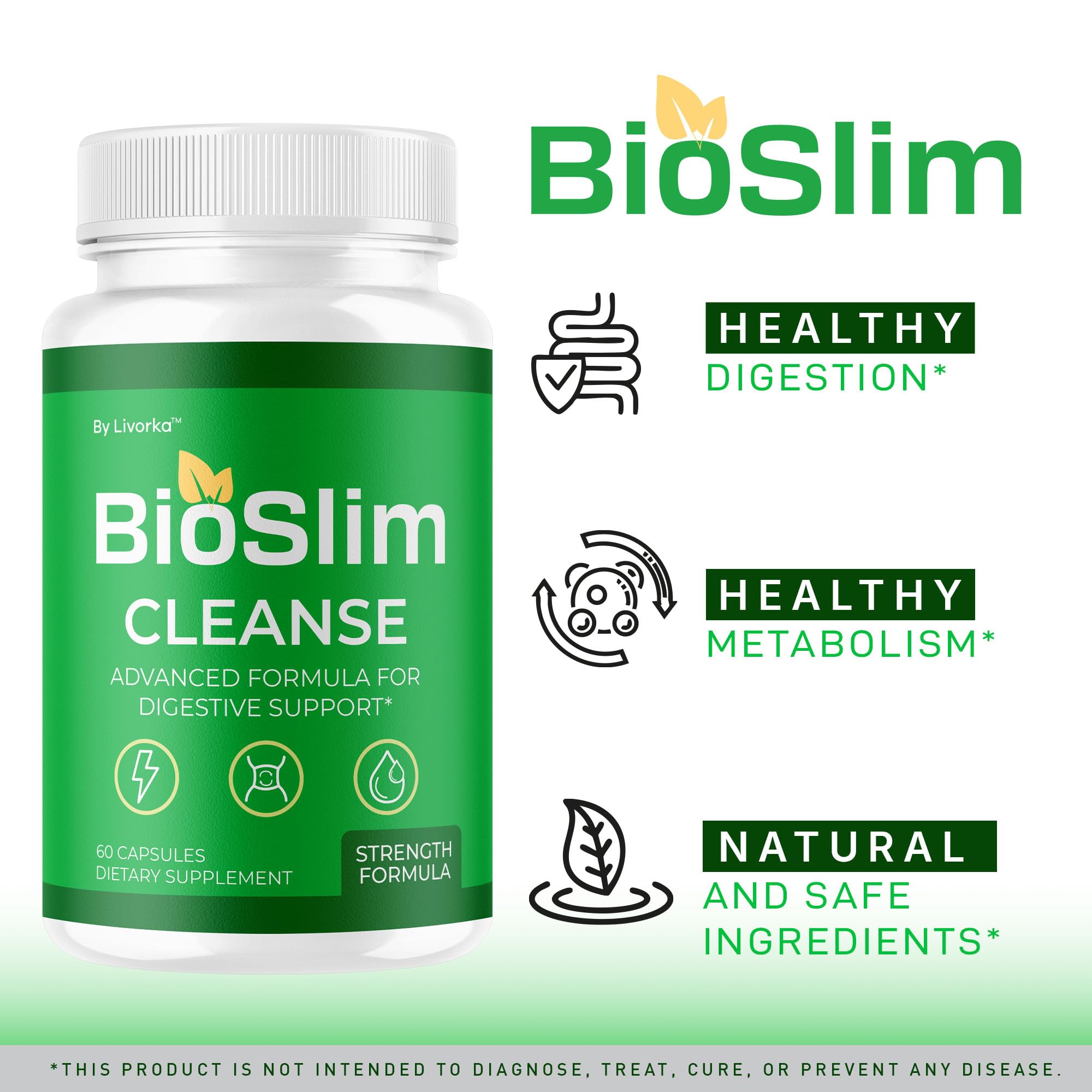 LIVORKA BioSlim Capsules side view showing label