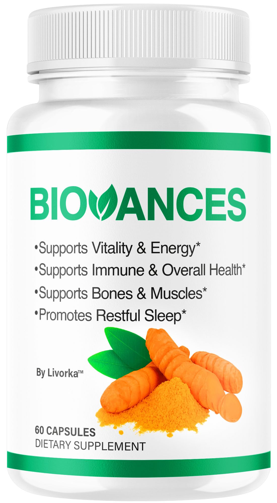 LIVORKA Biovance Advanced Natural Support Capsules front view