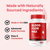LIVORKA Blood Flow Max Capsules on a wooden table