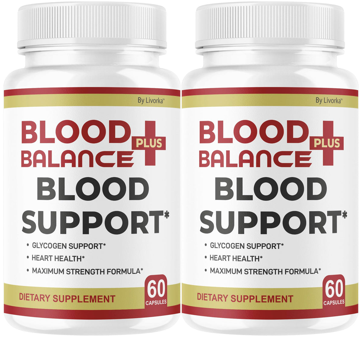 LIVORKA BloodBalance Plus Capsules front view with packaging
