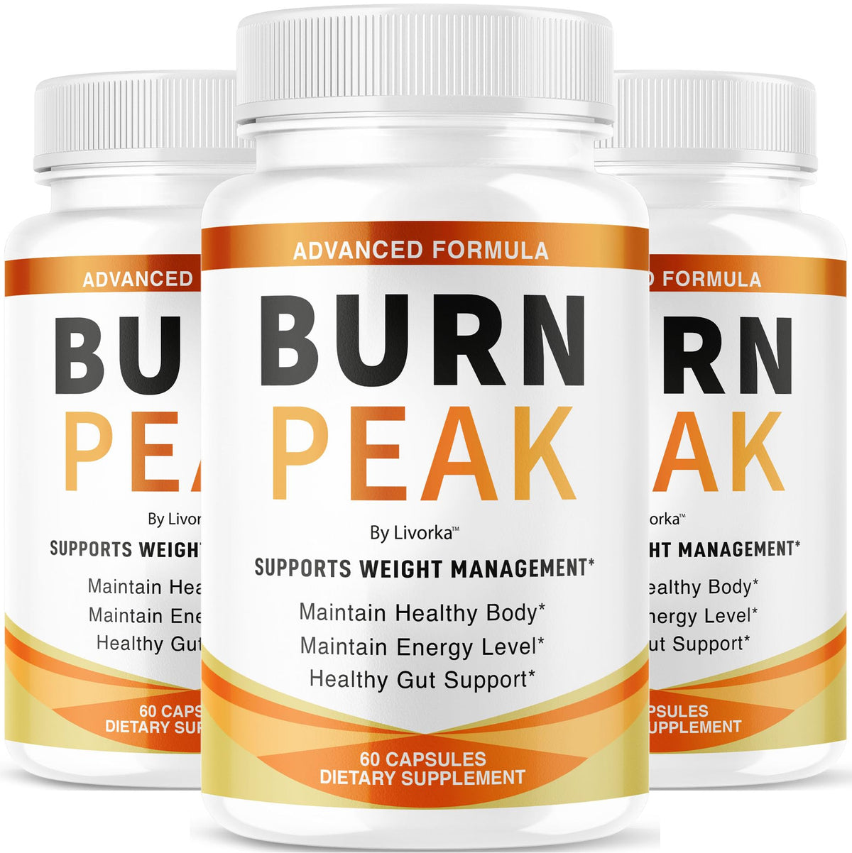LIVORKA Burn Peak Daily Supplement bottle front view