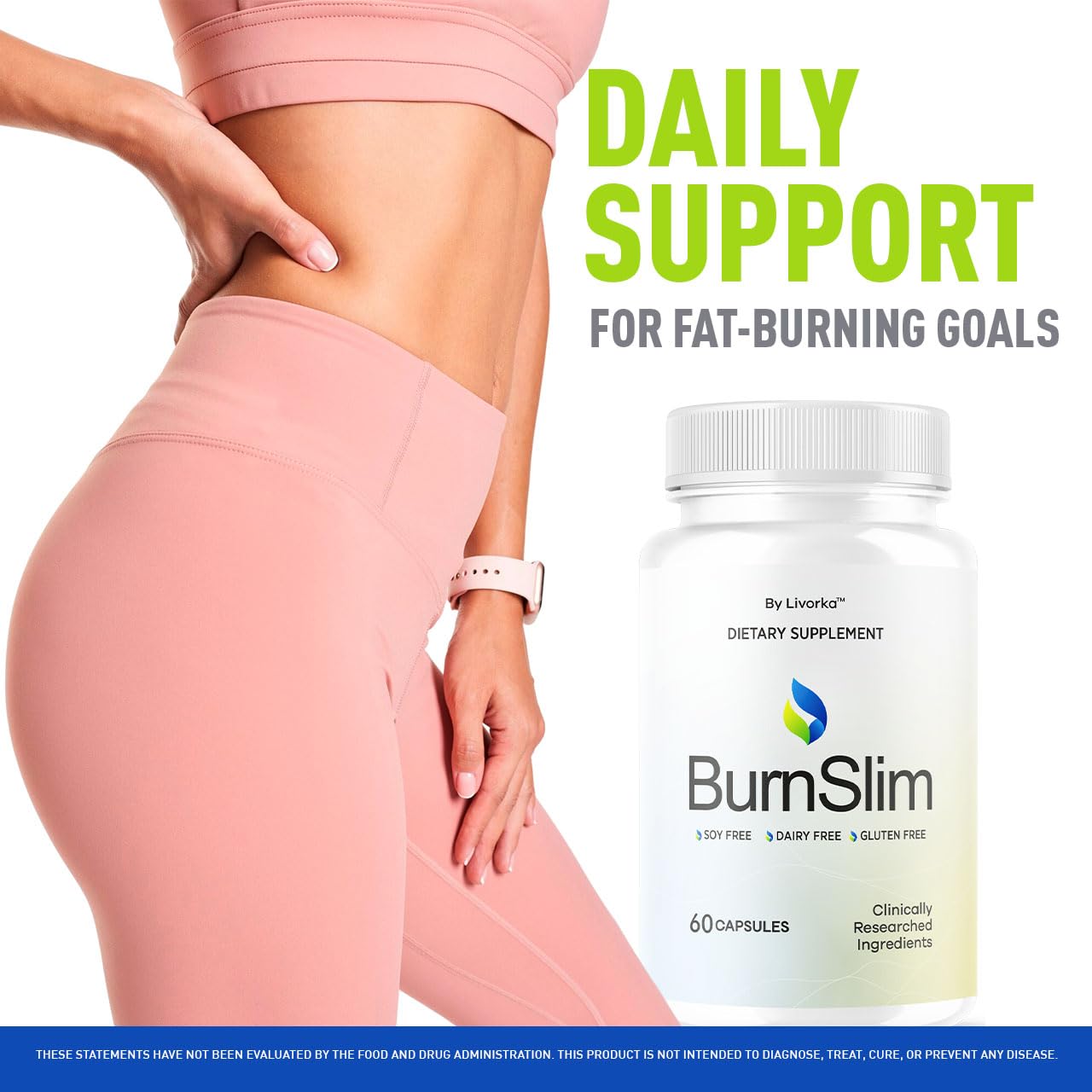 LIVORKA Burn Slim Capsules back view showing ingredients
