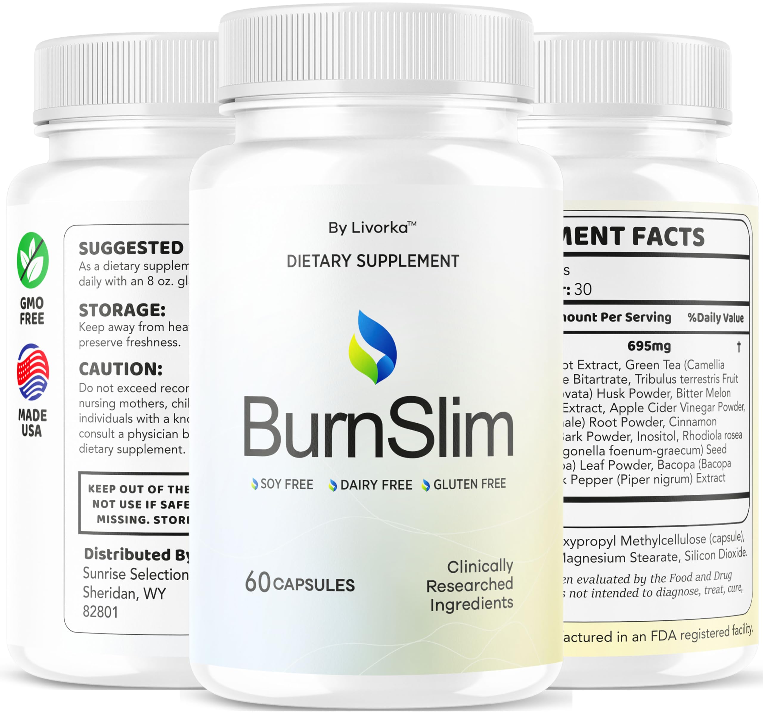 LIVORKA Burn Slim Capsules in a lifestyle setting