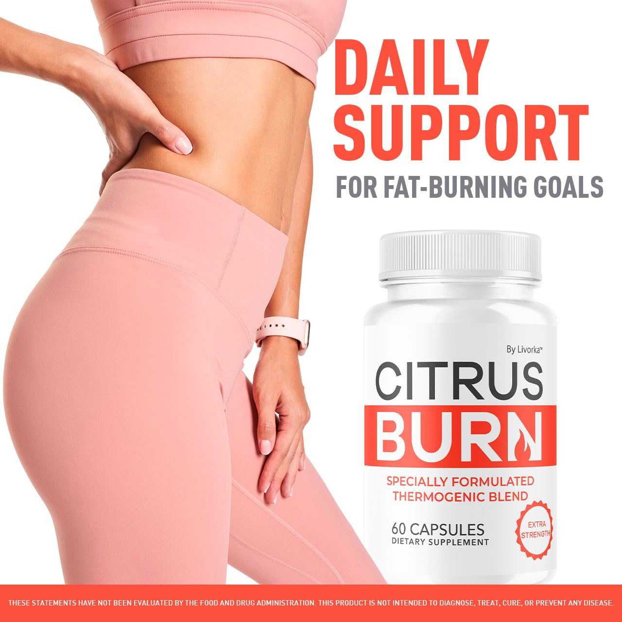 LIVORKA Citrus Burn Capsules back view with ingredient list