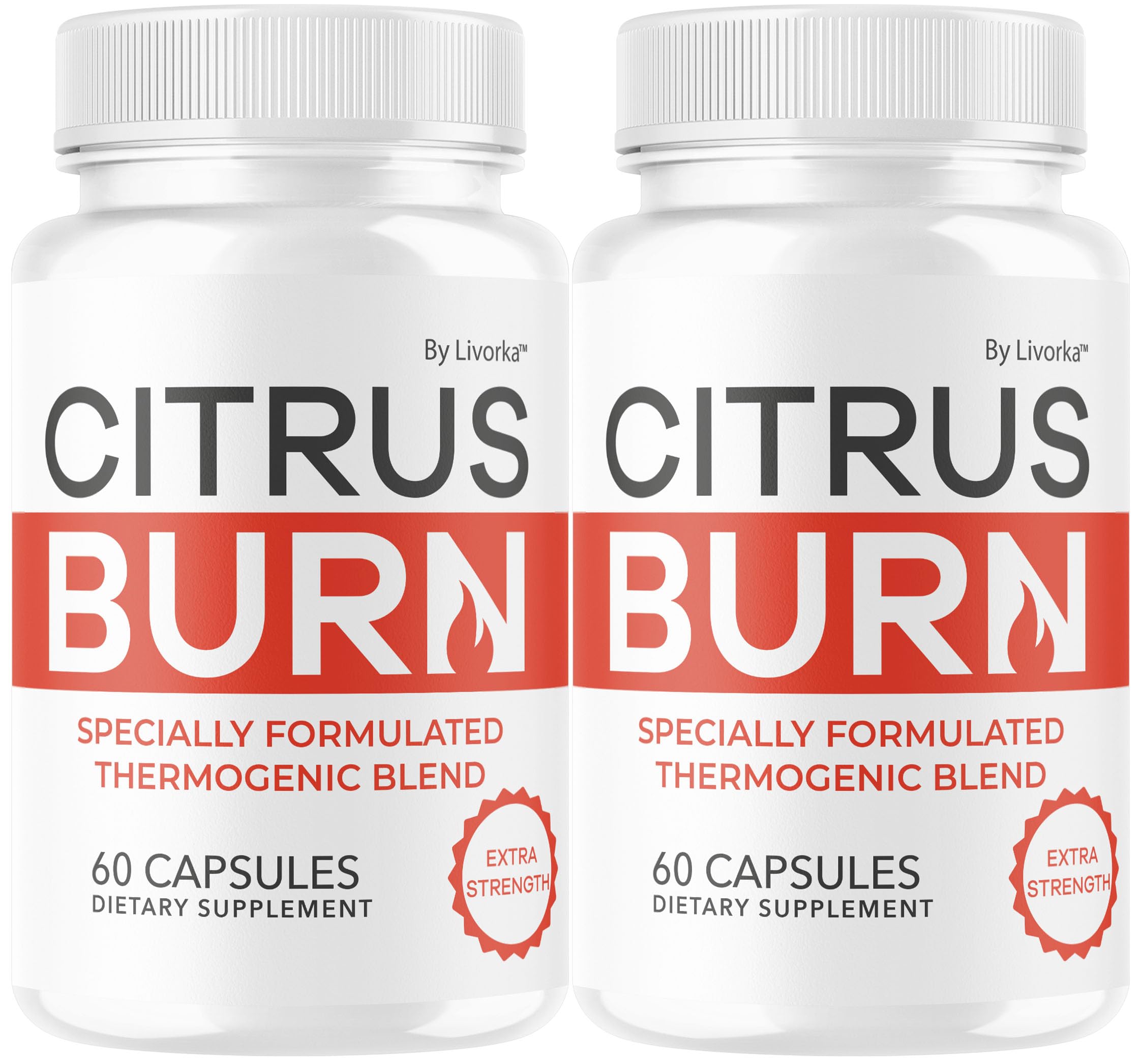 LIVORKA Citrus Burn Capsules front view with label