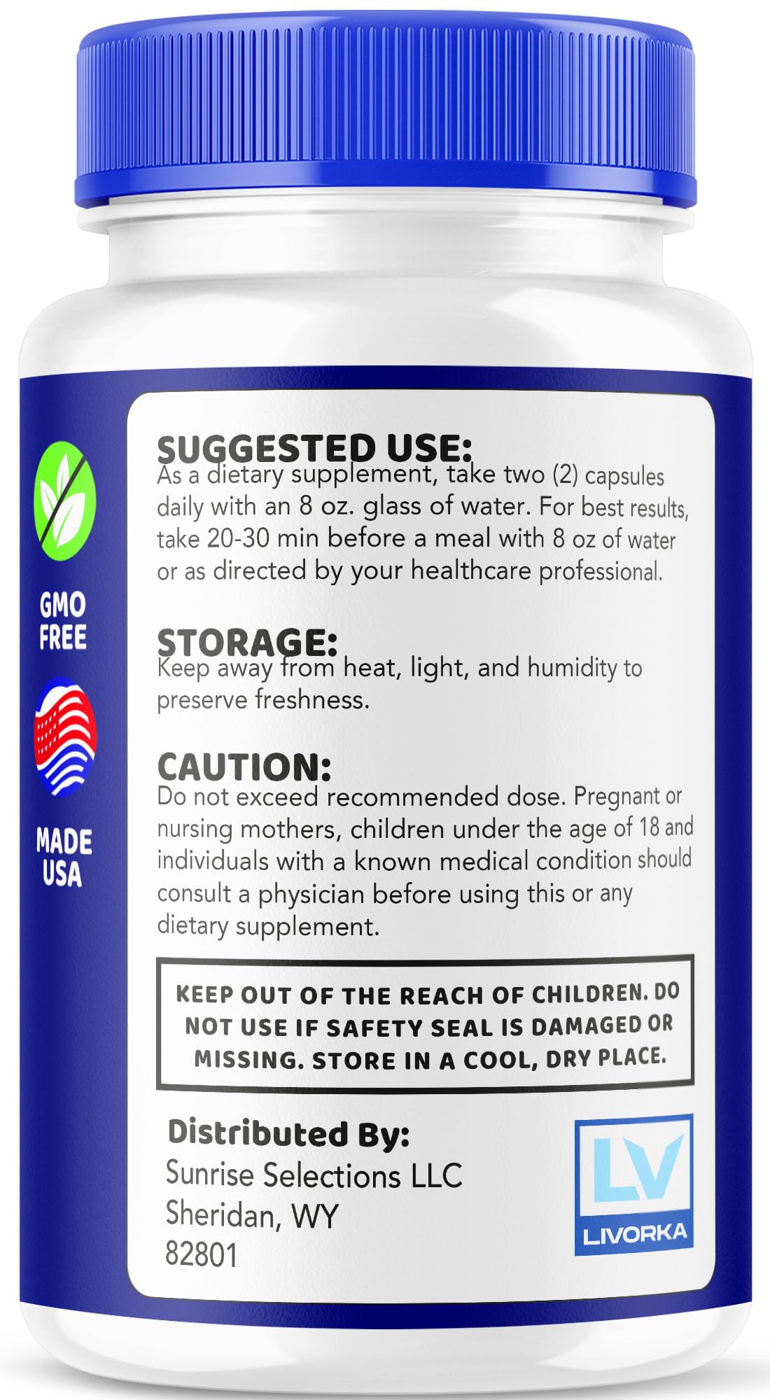 LIVORKA Cognitive Support Capsules with fresh fruits
