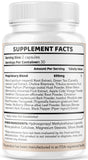 LIVORKA Core Strength Capsules back view with ingredients