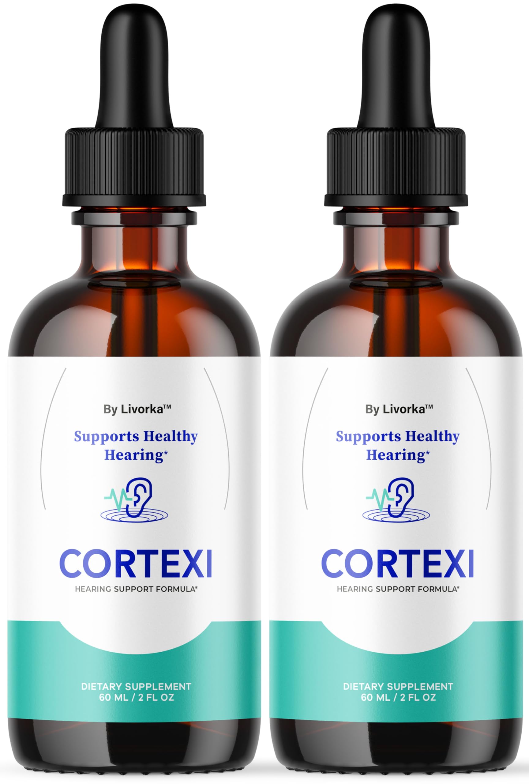 LIVORKA Cortexi Drops 57g front view with packaging