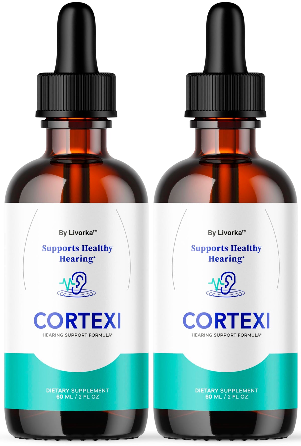 LIVORKA Cortexi Drops 57g front view with packaging