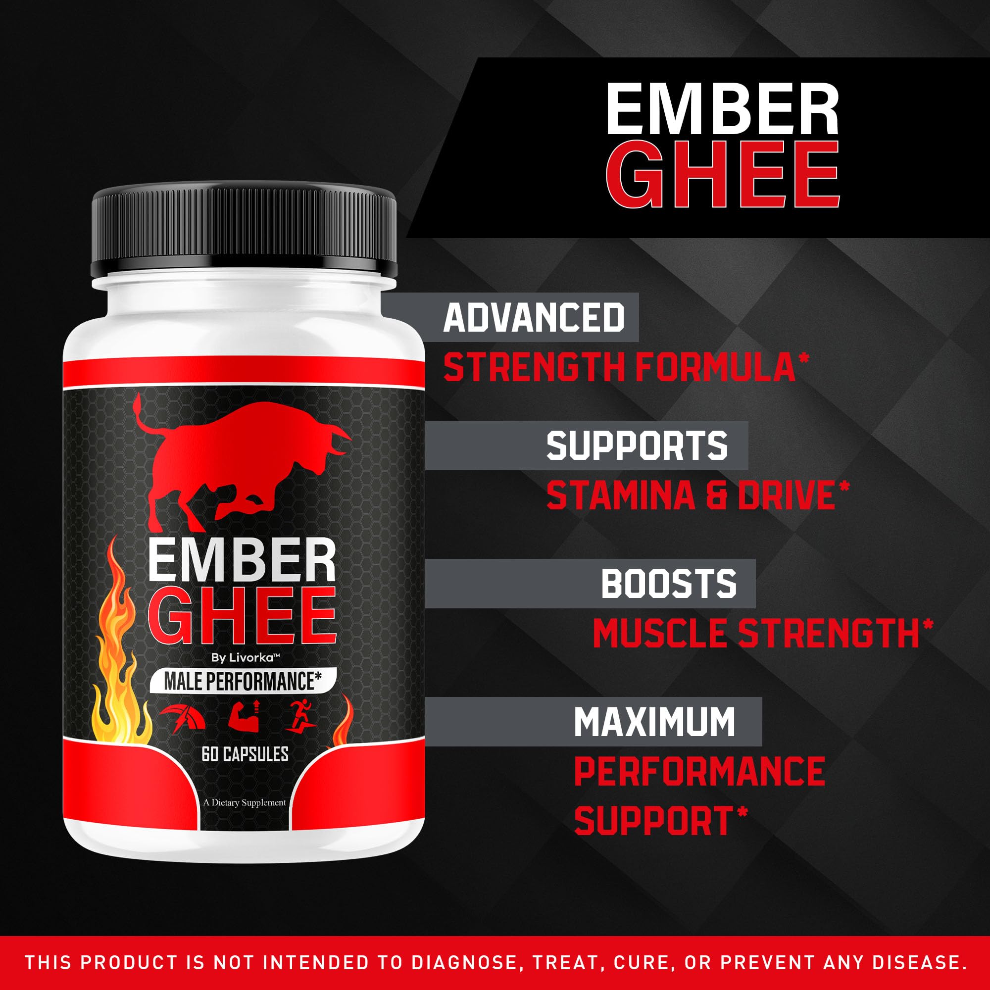 LIVORKA Ember Ghee Pills for Men packaging side view