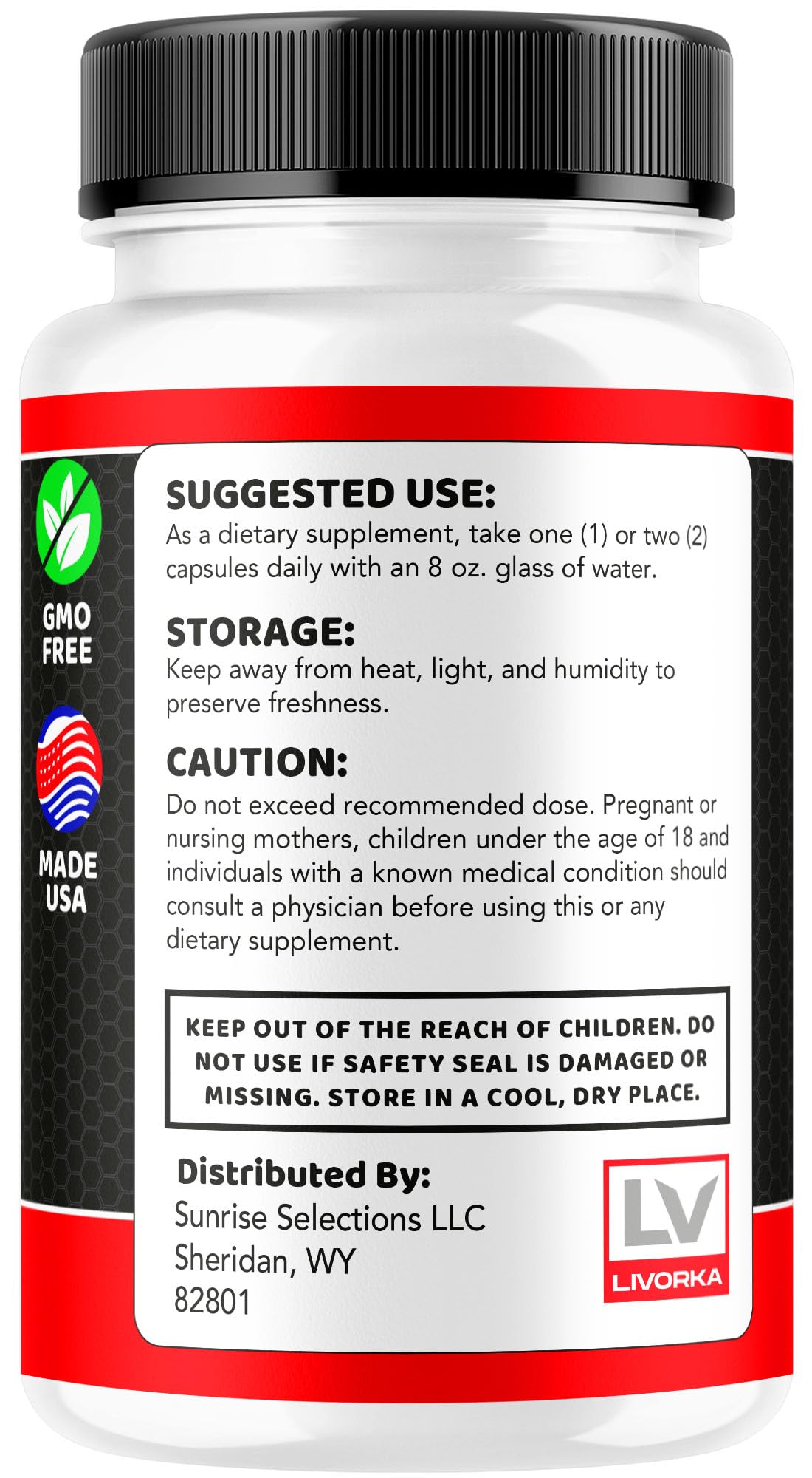 LIVORKA Ember Ghee Pills for Men with measuring spoon