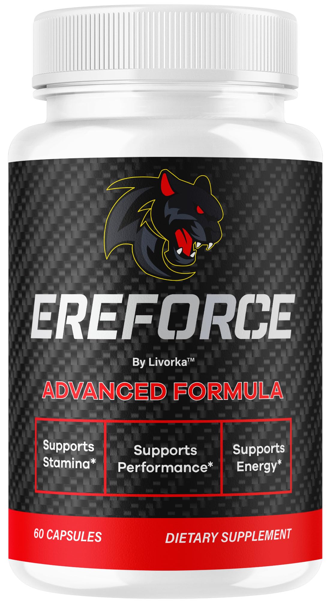 LIVORKA Ereforce blended vitamin and mineral supplement front view