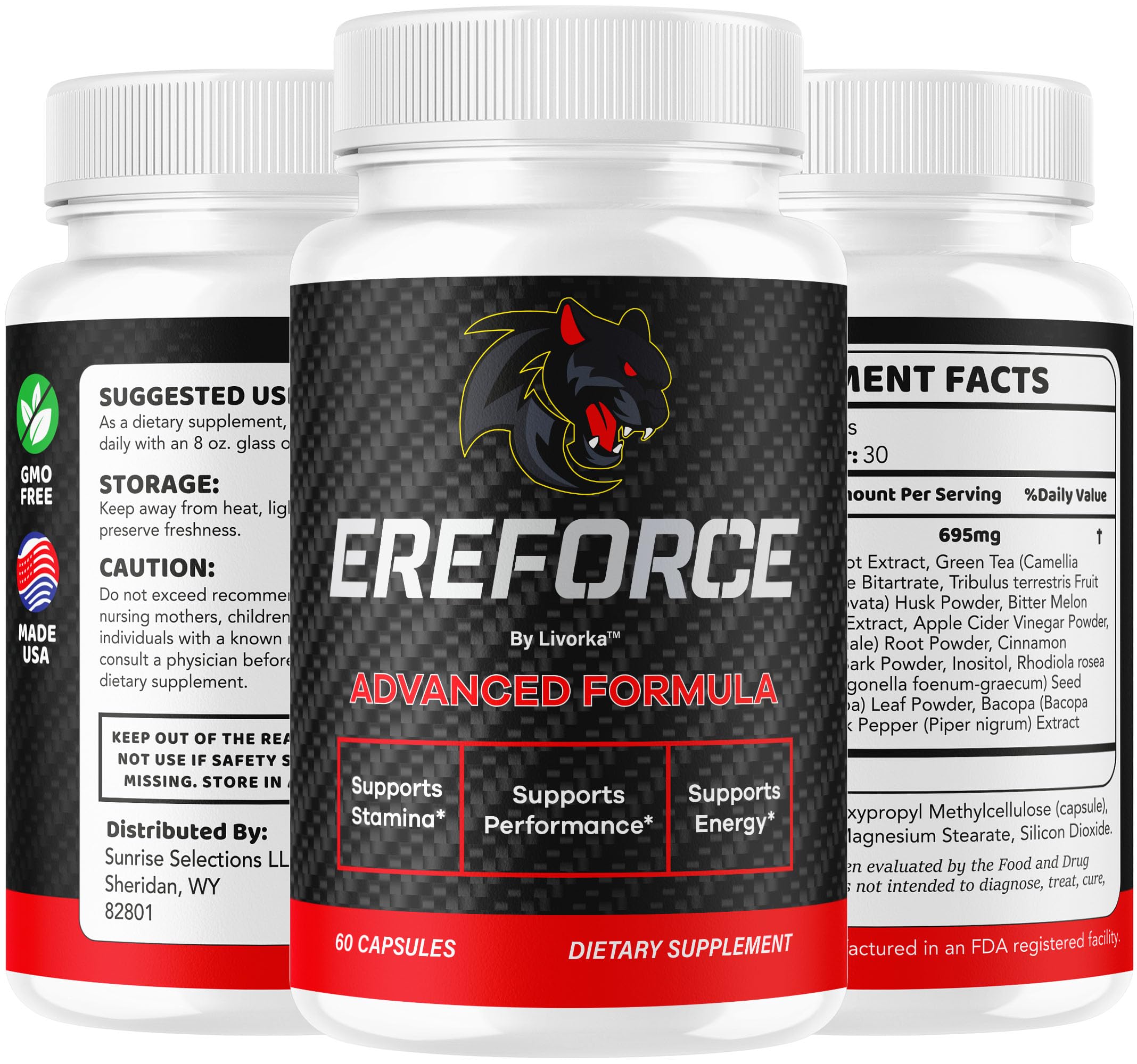LIVORKA Ereforce supplement with a glass of water