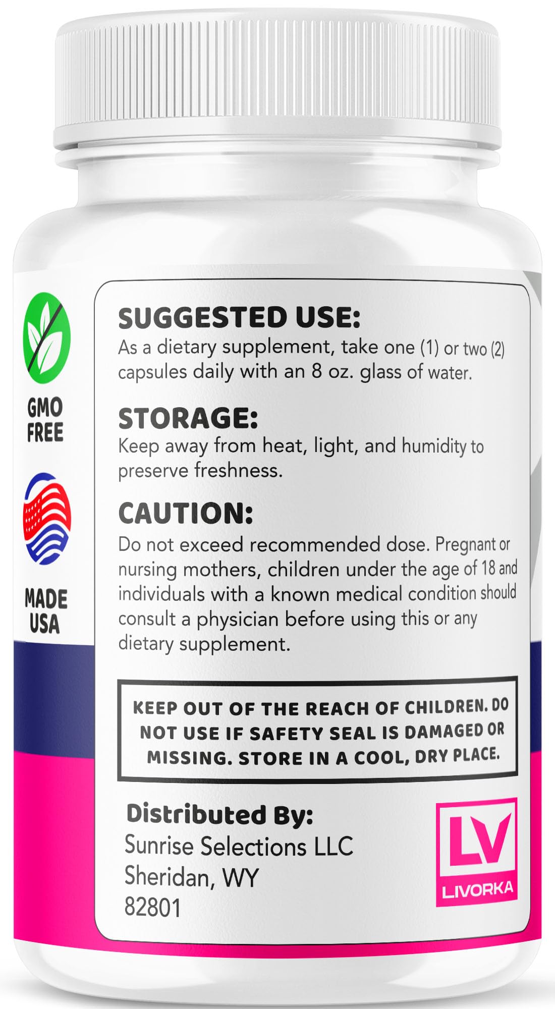 LIVORKA EZ Prostate Supplement Capsules close-up