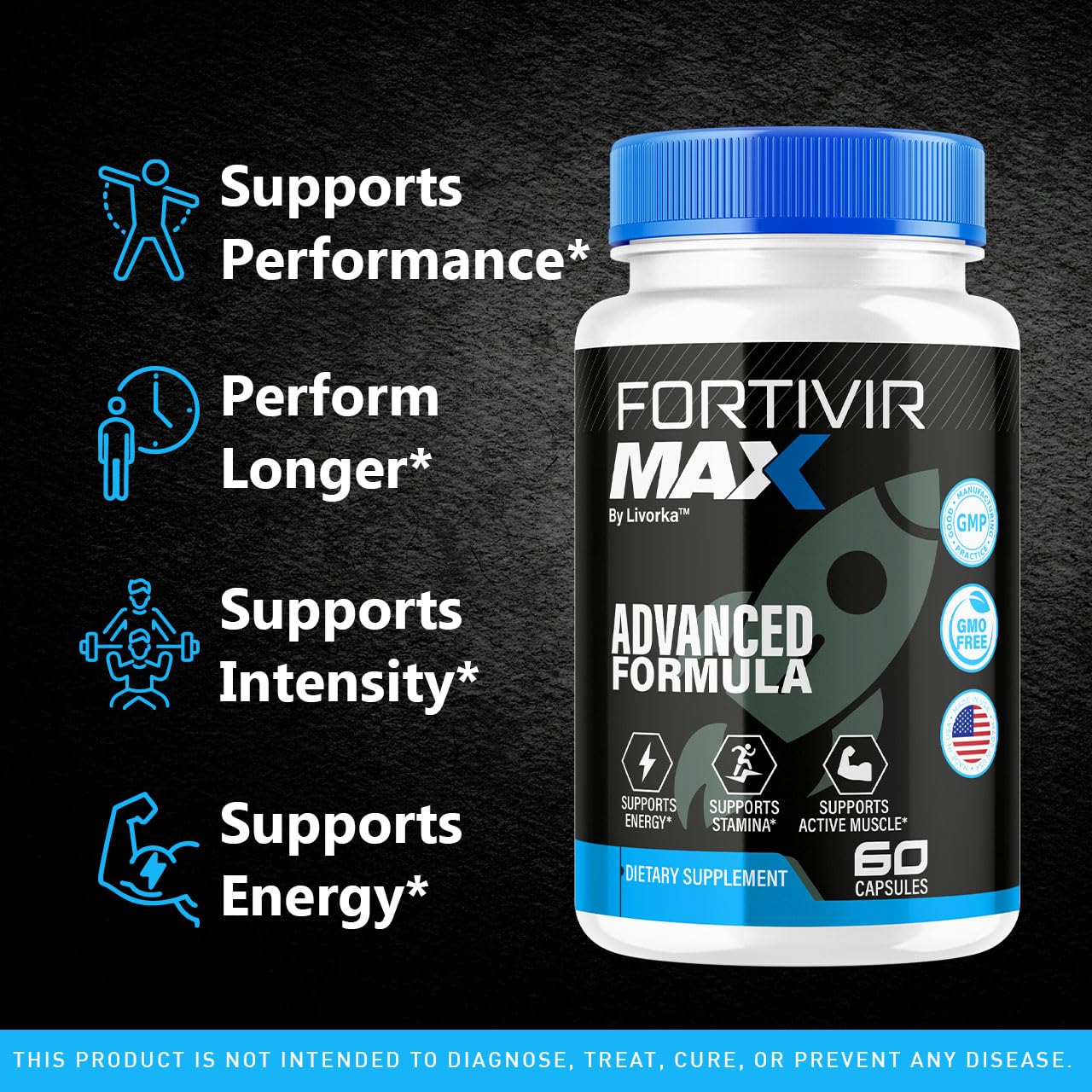 LIVORKA Fortivir Max Advanced Formula Capsules side view