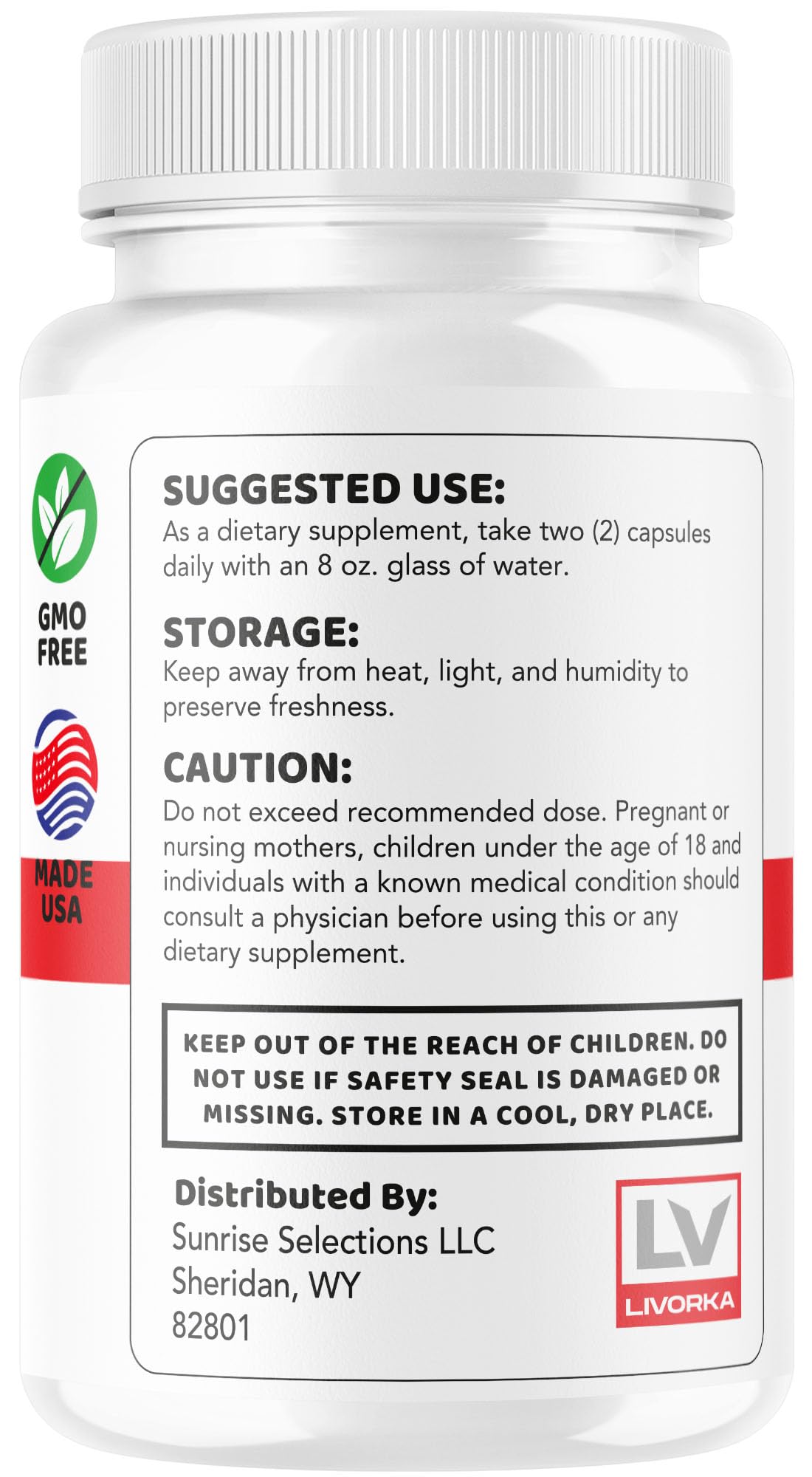 LIVORKA Gluco Advance 695 mg Capsules with healthy foods