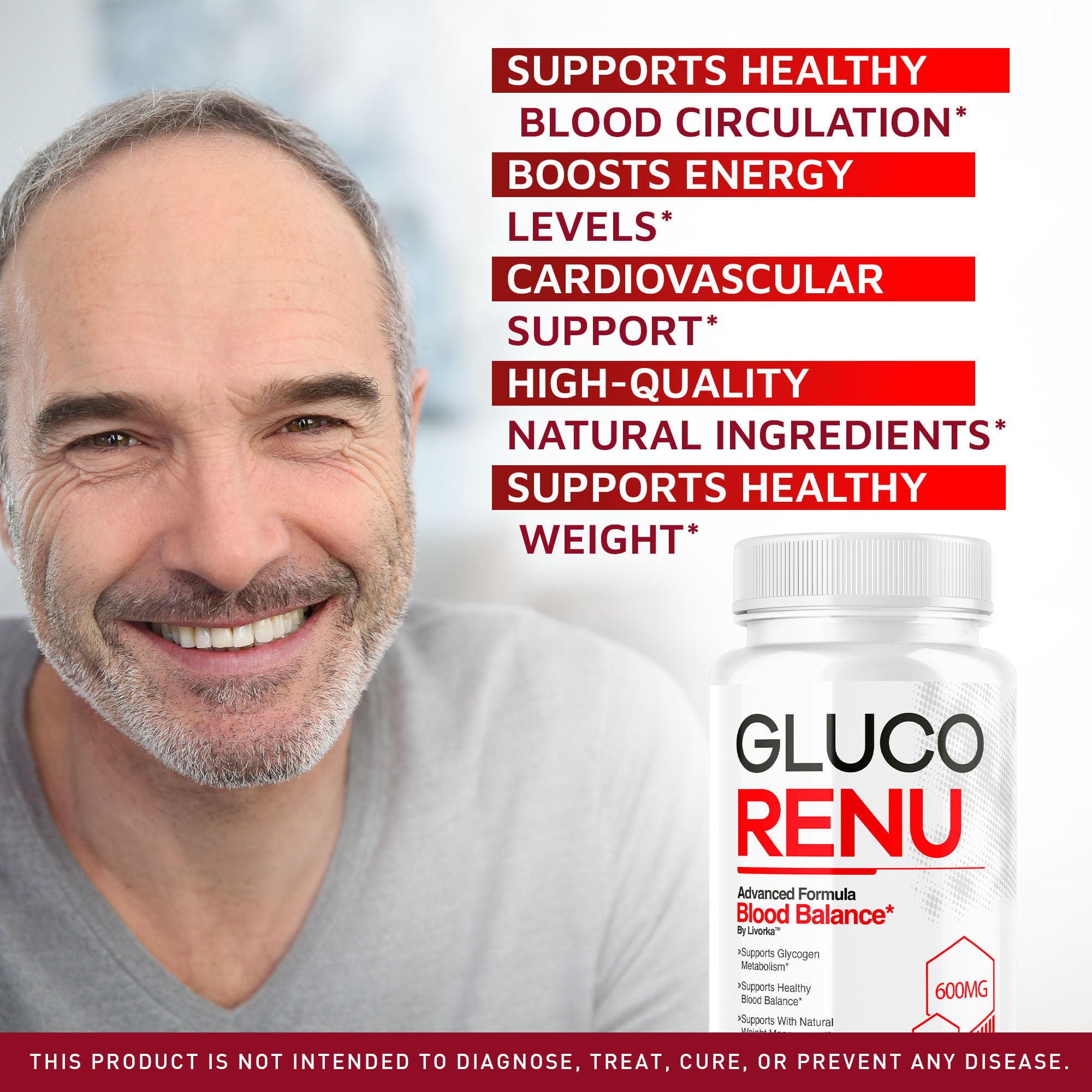 LIVORKA Gluco Renu capsule bottle side view